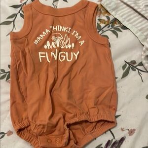 Cat & Jack Orange Tank Top - Fun Guy Design